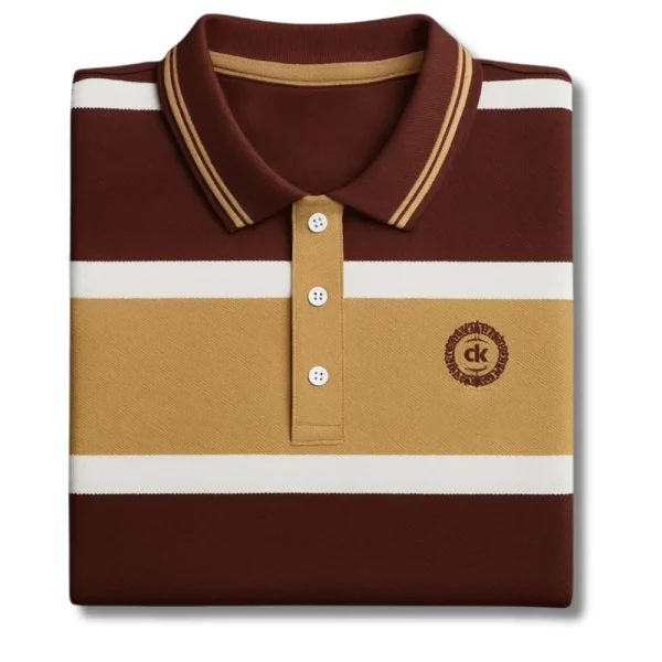 Mocha Linea Polo Shirt - Image 2