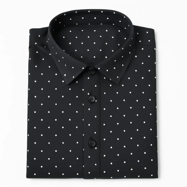 Orbit Noir Cotton Shirt - Image 3