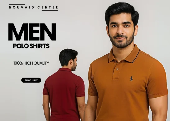 Cotton Blended Polo Shirt by Nouvaid Center