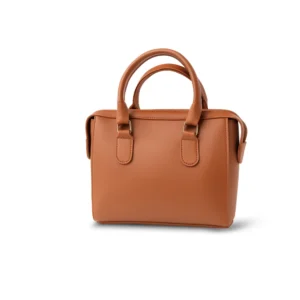 Tan brown leather hand bag, new handbag design by Nouvaid Center, stylish leather hand bag for women