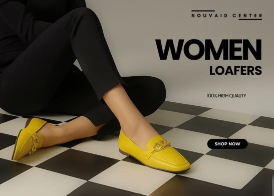 Elegant women’s flats in a refreshing sky-blue shade, styled with subtle pleated detailing and finished with polished gold accents for a refined, modern touch. Lightweight and versatile for day-to-night wear.