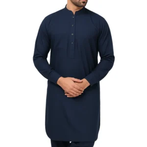 Buy Deep Blue shade of unstitched suit for men at Nouvaid Center