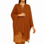 Rust brown shawl for women soft breathable everyday pret wear shawl by Nouvaid Center Pakistan