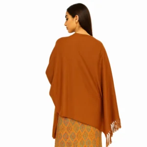 Rust brown shawl for women soft breathable everyday pret wear shawl by Nouvaid Center Pakistan