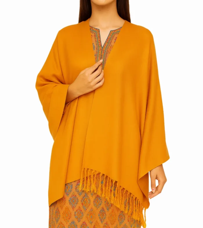 Amber mustard shawl for women soft breathable everyday pret wear shawl by Nouvaid Center Pakistan