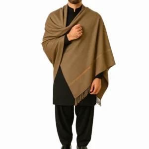 Classic brown shawl for men soft breathable winter shawl by Nouvaid Center Pakistan
