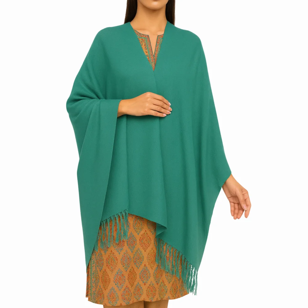 Emerald green shawl for women soft breathable everyday pret wear shawl by Nouvaid Center Pakistan