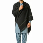 Formal black shawl for men Urban Pret soft breathable winter shawl by Nouvaid Center Pakistan