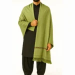 Olive green shawl for men soft breathable winter shawl by Nouvaid Center Pakistan